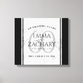 エレガントダイヤモンド結婚60周年 キャンバスプリント (正面)