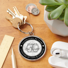 エレガントダイヤモンド結婚60周年 キーホルダー