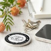 エレガントダイヤモンド結婚60周年 キーホルダー (側面)