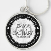 エレガントダイヤモンド結婚60周年 キーホルダー (正面)