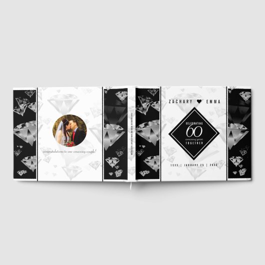 エレガントダイヤモンド結婚60周年 ゲストブック (全面)