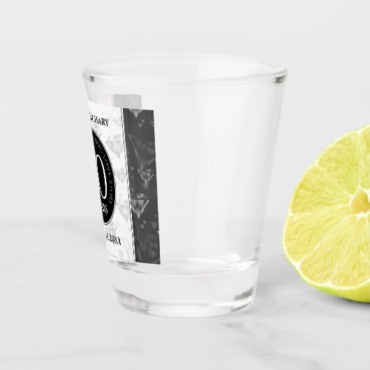 エレガントダイヤモンド結婚60周年 ショットグラス (右)