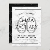 エレガントダイヤモンド結婚60周年 セーブザデート (正面/裏面)