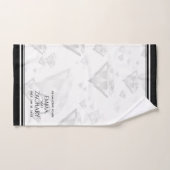 エレガントダイヤモンド結婚60周年 バスタオルセット (ハンドタオル)