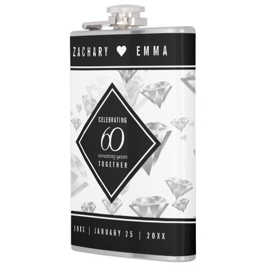 エレガントダイヤモンド結婚60周年 フラスク (左)
