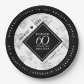 エレガントダイヤモンド結婚60周年 ペーパープレート (正面)