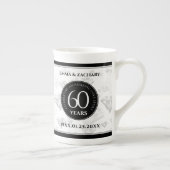エレガントダイヤモンド結婚60周年 ボーンチャイナマグカップ (右)