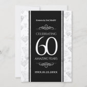 エレガントダイヤモンド結婚60周年 招待状 (正面)