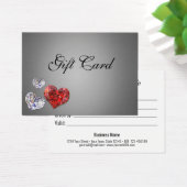 エレガントダイヤ大切モンドハートのギフト証明書 (デスク)