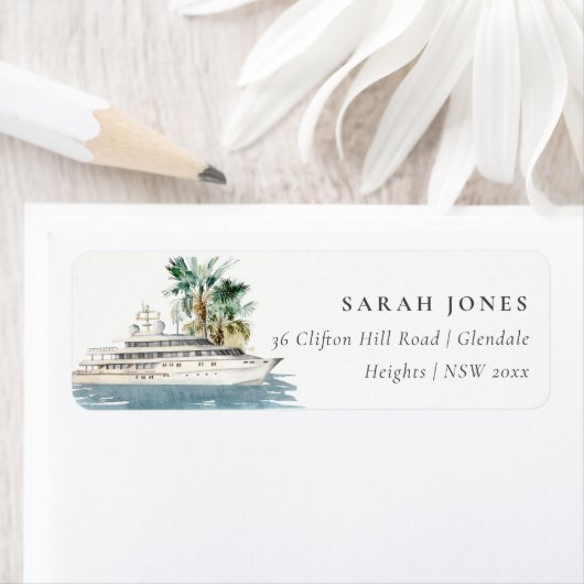 エレガントダスキークルーズ船パームシースケープアドレス ラベル (インサイチュ)