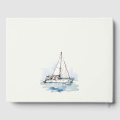 エレガントダスキーヨットシースケープ結婚ス ゲストブック (裏面)