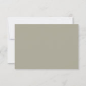 エレガントダスティグレー書道RSVPカード 出欠カード (裏面)
