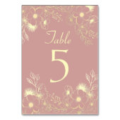 エレガントダスティバラ結婚のテーブル番号 テーブルナンバー (正面)