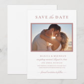 エレガントダスティバラ結婚の写真 セーブザデート (正面/裏面)