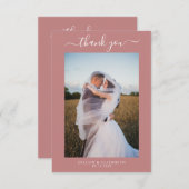 エレガントダスティピ結婚ンクサンキューカードv2 招待状 (正面/裏面)