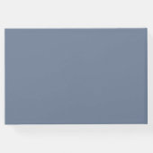 エレガントダスティブルーピンクフローラジオメト結婚リ ゲストブック (裏面)