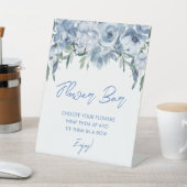 エレガントダスティブルーフローラブーケフラワーバー 台座サイン (インサイチュ)