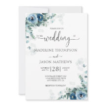 エレガントダスティブルーフローラ水結婚色