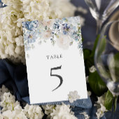 エレガントダスティブルーフローラ結婚のテーブル番号 テーブルナンバー