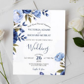 エレガントダスティブルーフローラ結婚披露宴