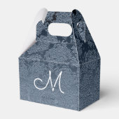 エレガントダスティブルーホワイト結婚ズモノグラム フェイバーボックス (裏面サイド)
