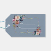 エレガントダスティブルーミスティバラ金ゴールド結婚ズ ギフトタグ (裏面横)