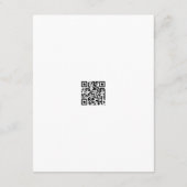 エレガントダスティブルーモノグラム結婚クレスト詳細 エンクロージャーカード (裏面)