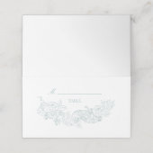 エレガントダスティブルー結婚ズ プレイスカード (外部開封)