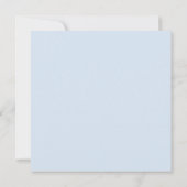 エレガントダスティブルー&ネイビーフローラブライダルシャワー 招待状 (裏面)