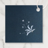 エレガントダスティブルー&ネイビーブルーフローラリース フェイバータグ (裏面)