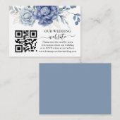 エレガントダスティ青結婚緑の供給 エンクロージャーカード (正面/裏面)
