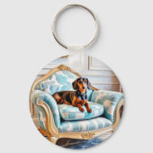 エレガントダックスシャンドオンラグジュアリーアームチェアモノグラムの キーホルダー (正面)