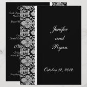 エレガントダマスクの結婚式 (正面/裏面)