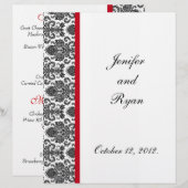 エレガントダマスクの結婚式 (正面/裏面)