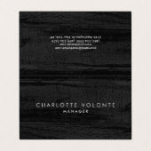 エレガントダークスタイリッシュグレイプロフェッショナルアート 名刺 (外部フラット)