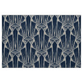 エレガントダークネイビーのデコ抽象芸術幾何学的な要素 ファブリック (ファットクウォーター)