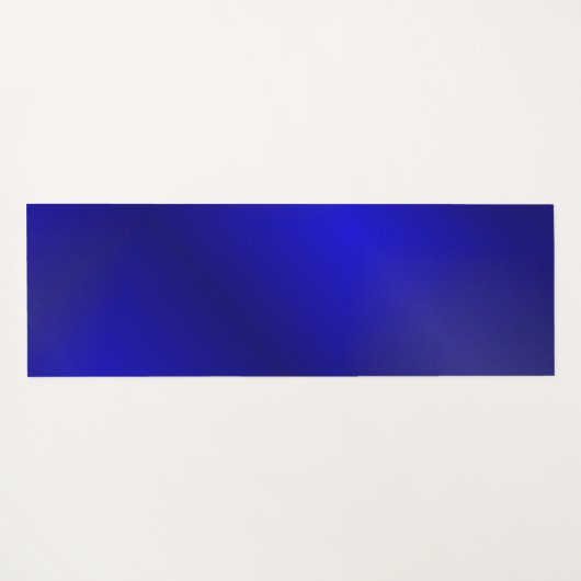 エレガントダークブルーと金ゴールドマンダラモノグラムの ヨガマット (裏面(横))