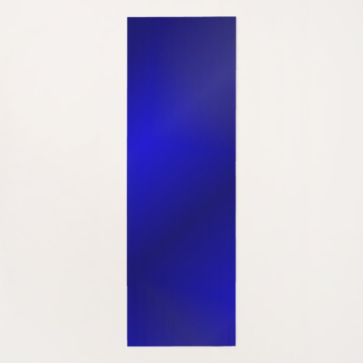 エレガントダークブルーと金ゴールドマンダラモノグラムの ヨガマット (裏面)