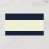 エレガントダークブルーフローラ結婚座席表 エンクロージャーカード (裏面)