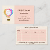 エレガントチャーミングペディタトリシアアポイントメントカード 名刺 (正面/裏面)