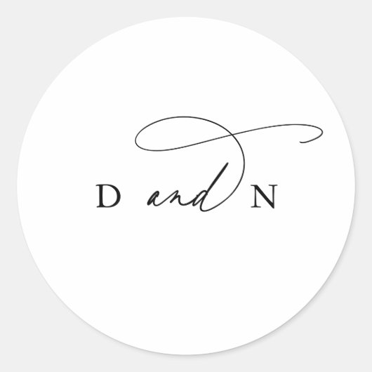 エレガントチャームと結婚封筒用シールシール ラウンドシール (正面)