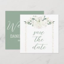 エレガントチャームグリーンワイルドフラワー結婚ズ