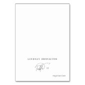 エレガントチャームゲスト名結婚の座席表 テーブルナンバー (正面)