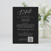 エレガントチャームダーク結婚ブラック詳細カード エンクロージャーカード (スタンド正面)