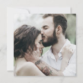 エレガントチャームフォトアイボリー金ゴールド結婚式招待状 招待状 (裏面)