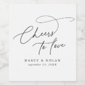 エレガントチャーム応援愛のワ結婚インラベル ワインラベル (シングルラベル)