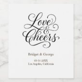 エレガントチャーム愛と応援 ワインラベル (シングルラベル)