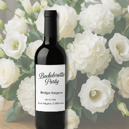 エレガントチャーム無バチェロレッテ ワインラベル