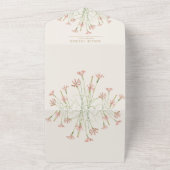 エレガントチャーム野結婚花 オールインワン招待状 (外側)