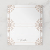 エレガントチューペ結婚ベージュのヴィンテージクラシック プレイスカード (外部開封)